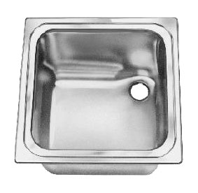 S/S Sink B.PROTOP EE 4x4 1 1/2" w/o OVL