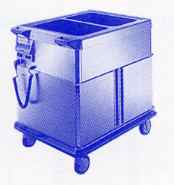 Food serving trolley closed heated SAG 2