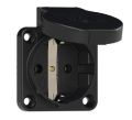 Socket outlet protective contact-black