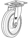 castor wheel LEX-POEV 200XKD-589945,CNS