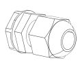 Cable gland M16 grey