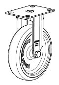 Fixed wheel 125 DIN-PL crs. CNS