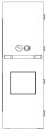 Door cpl. BPT 1220 EB not detachable