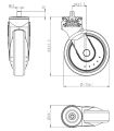 L-Rolle 125 R-Loch, M10, PA (grau)