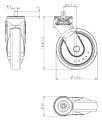 L-roll 125 R-hole, M10, PA (gr), luftid