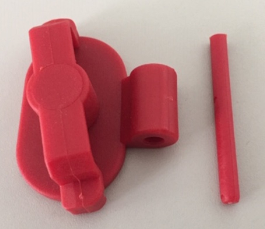 Rep-Set Klappe f. Bed.einh. rot
