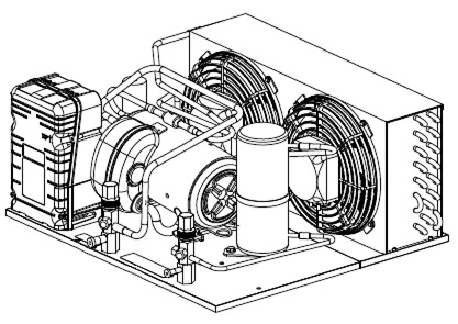 Machine de refroidis. HGA4467ZHR, 60Hz