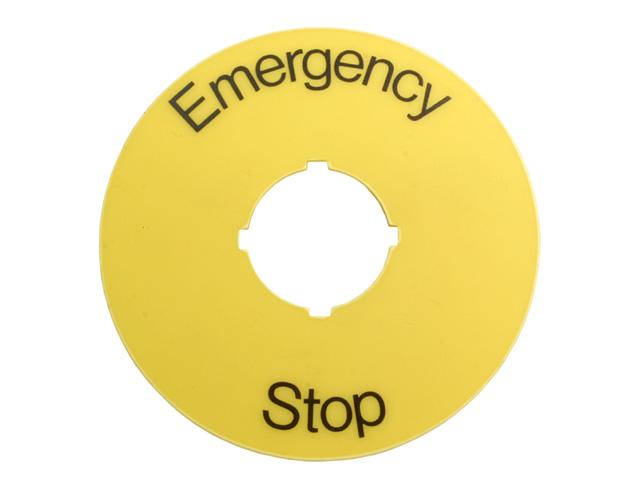 PLAQUE SIGNALETIQUE ARRET D'URGENCE 1SFA