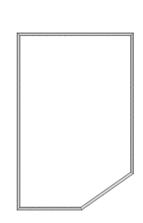 JOINT DE PORTE GAUCHE 583,3x1568,4 BW36