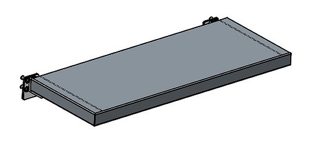 Shelf foldable face side cpl.