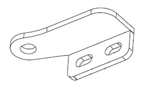 Ensemble mécano-soudé Charnière de porte