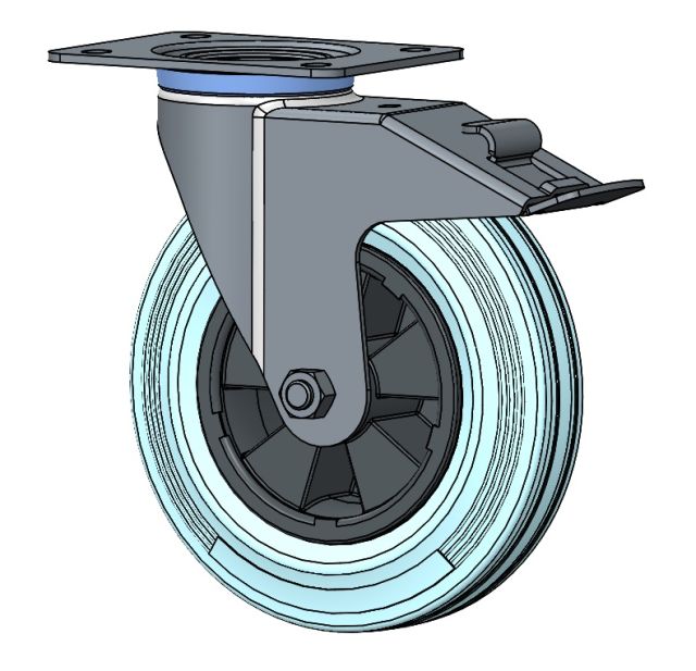 CASTER WHEEL LE-VPP 200R-FI-SG