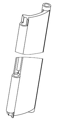 Charnière à double articula.taille 26/30