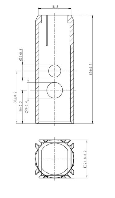 Adapterhülse ET80.AH-VK 21,8x62-C9005