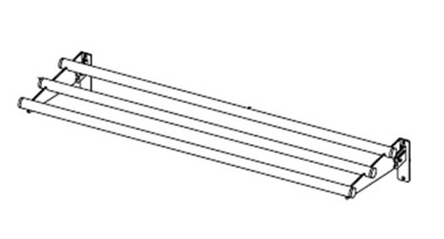Glissière pour plateau à tubes 2x1/1 NG
