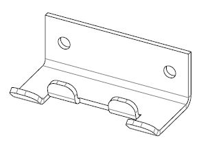 Mounting bracket 80°