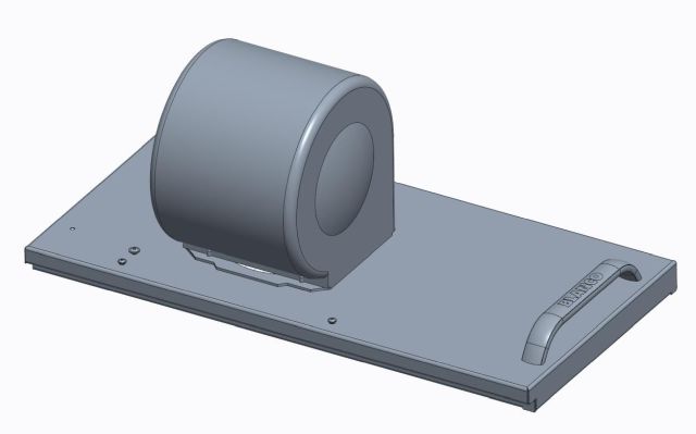 Retaining plate right for fan cpl.