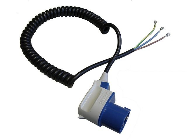 Spiral cable CEE 3x1,5 qmm úh.zástrč.