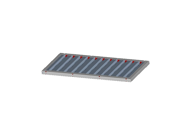 flame barrier FL INOX 260x600x20
