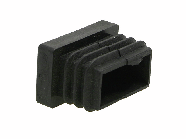 PLUG-LAMINATE- 25X15 PVC BLK.