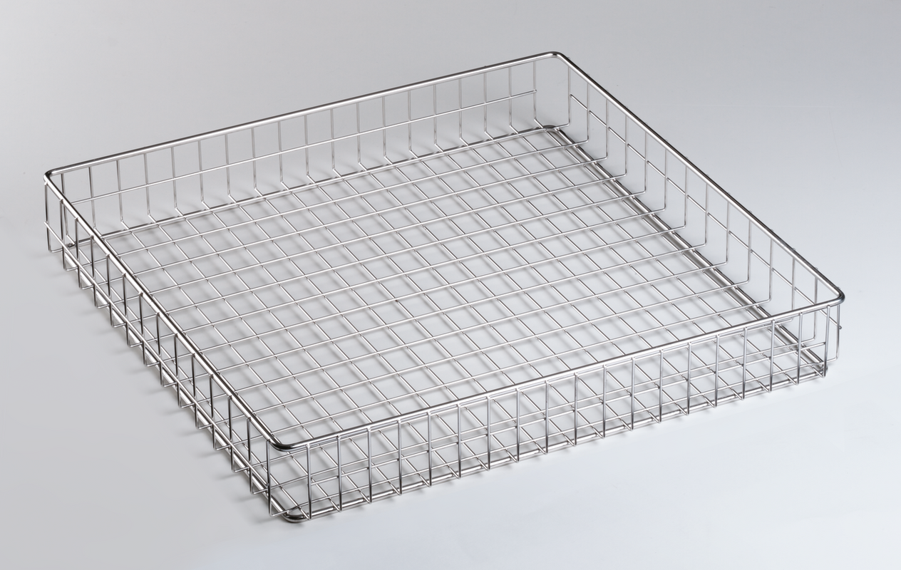 Korb aus Edelstahl 500x500x115 mm