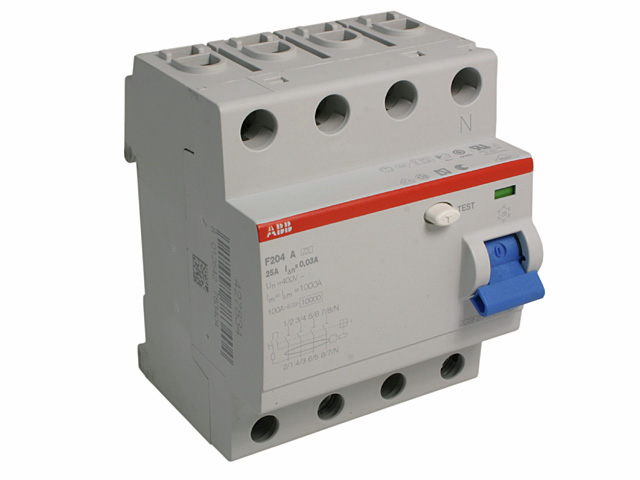 Disjoncteur FI ABB F 204 A - 25 / 0,03