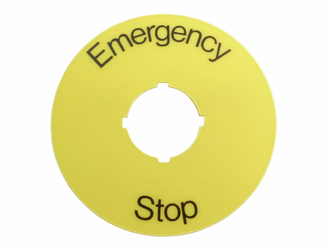 sign Emergancy Stop 1SFA 616 915 R1005