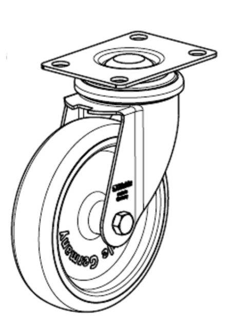 L-Rolle 125 o. F. DIN-PL. CNS