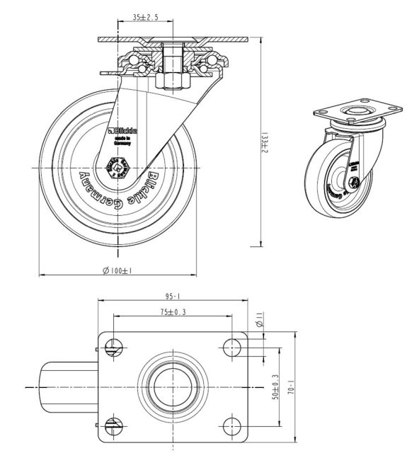 L-roll 100 without solid. DIN-PL