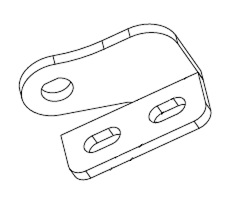 Schweißbaugruppe Türscharnier 1/3 li.
