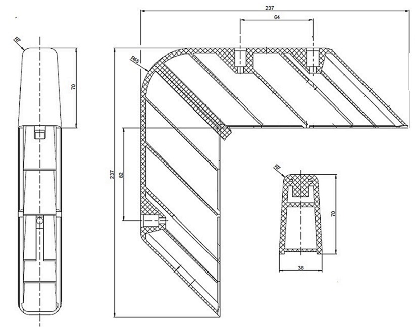 corner protector closed 237x237 RAL 7043