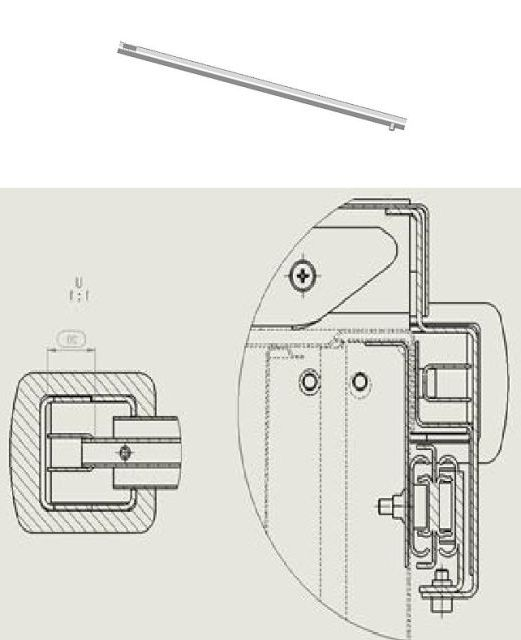 Profil en U compl. li Roulement à billes