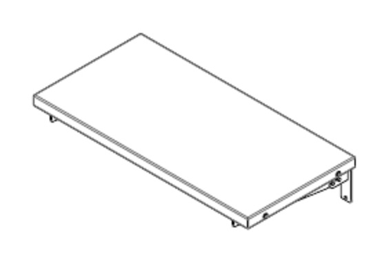 Abstellbord stirnseitig CNS kpl.