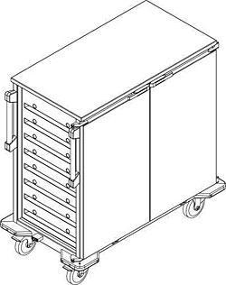 TTW-F 30-105 ESDG Tray transport trolley