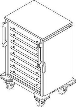 TTW-F 16-105 ESEU Tray transport trolley