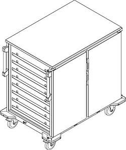 TTW-F 32-115 ESZU Tray transport trolley
