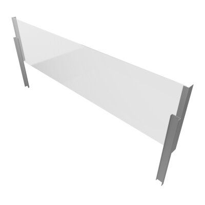 Sneeze guard retrofit set, closed