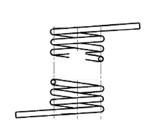 Schenkelfeder rechts T-19524R
